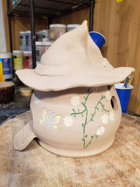 Adding Underglaze to the Toad House