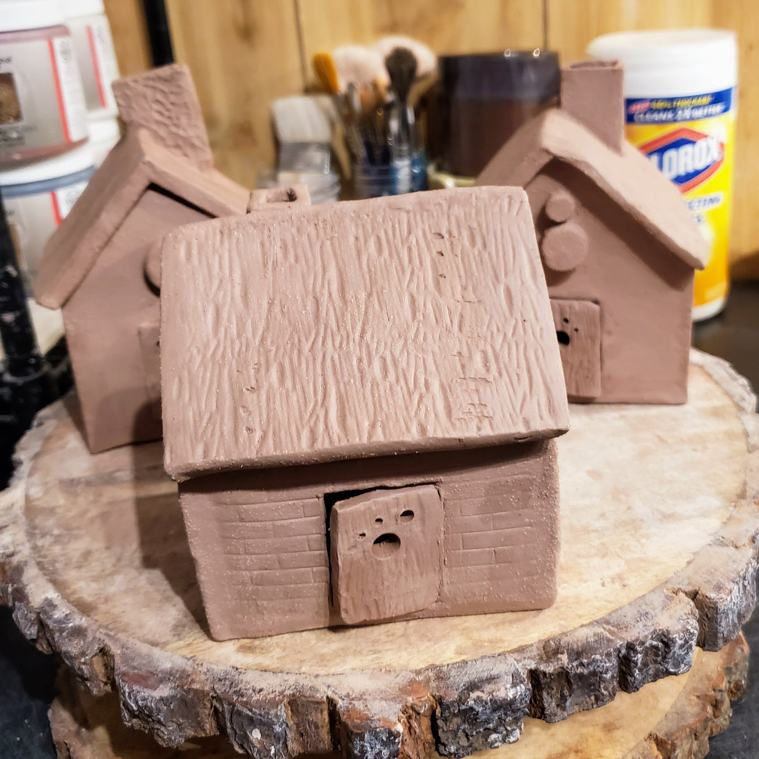 Ceramic house, Clay house, Fairy house, Tiny house