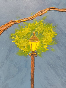 The Lamp Post, Acrylic Painting